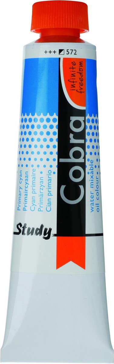 Cobra Study Olieverf 40ml | Primary Cyan (572)