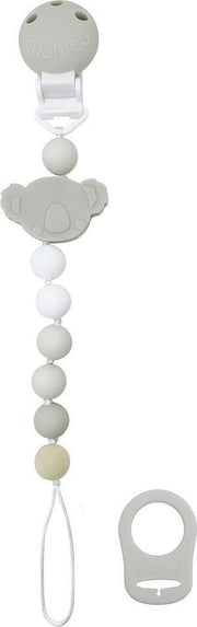 Kushies - Speenkoord - Speenketting - Meisjes - Beer - Grijs