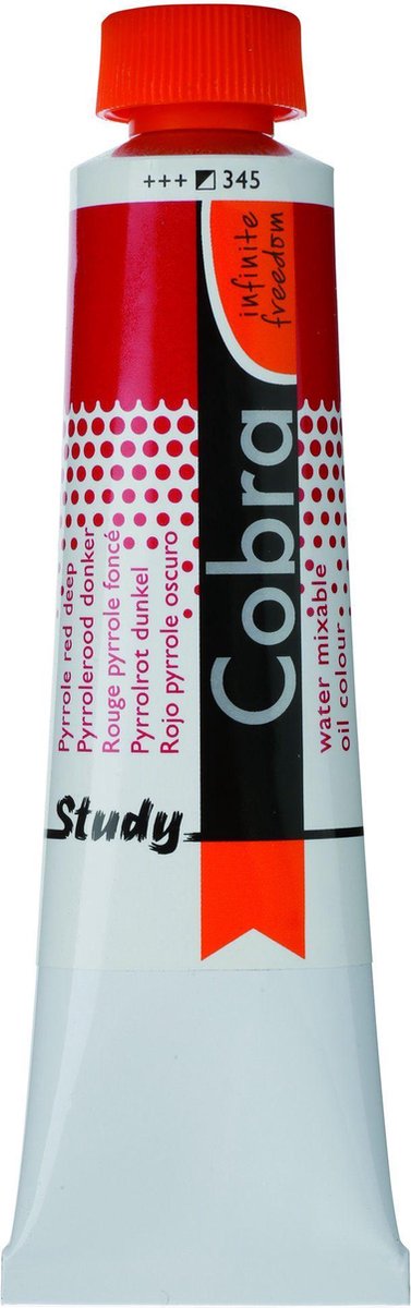 Cobra Study Olieverf 40ml | Pyrrole Red Deep (345)