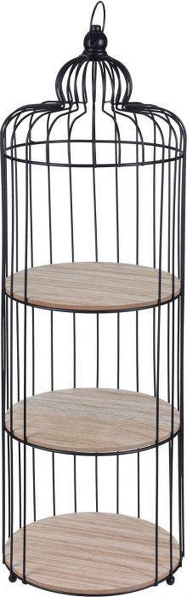 Relaxwonen - Displayrek - Etagère - Vogelkooi - Accessoire rek - 3 Laags - 30x30x100 cm