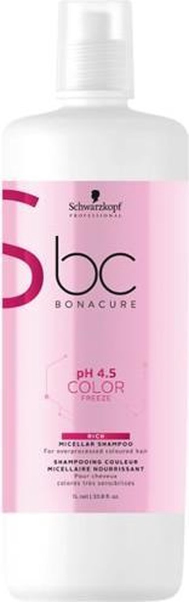 MULTIBUNDEL 3 stuks Schwarzkopf Bc Color Freeze Rich Shampoo 1000ml