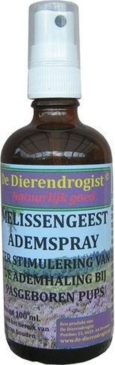 Dierendrogist Melissengeest Ademspray Pup 100 ml