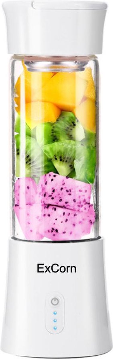 ExCorn Smoothie Maker T8 – Blender To Go – Draagbare Blender – Portable Blender – Draadloos – USB Oplaadbaar – Blender Smoothie – Mini Blender