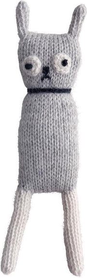 Luckyboysunday Knuffelhond 14 Cm Alpaca Wol Grijs