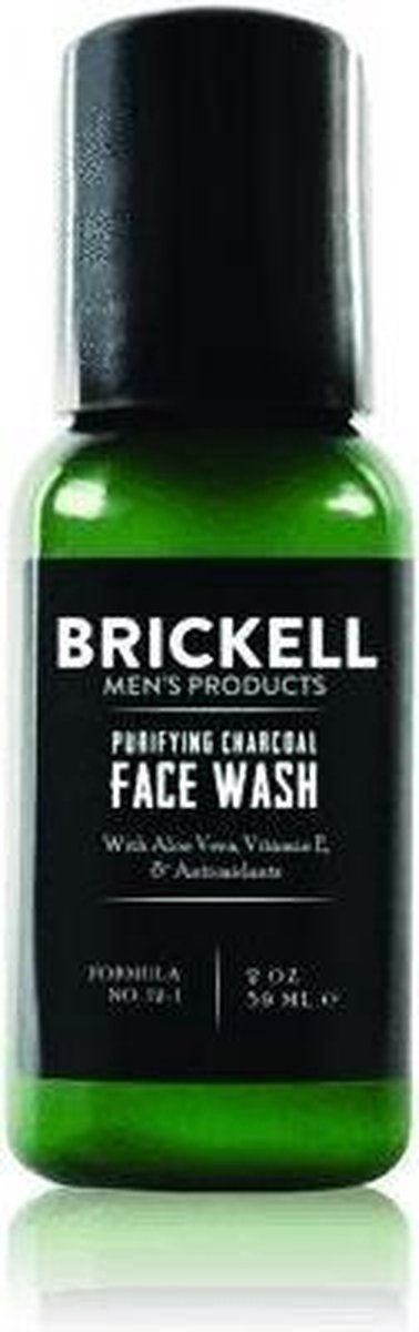Brickell Men's Purifying Charcoal Face Wash Travel 59 ml.