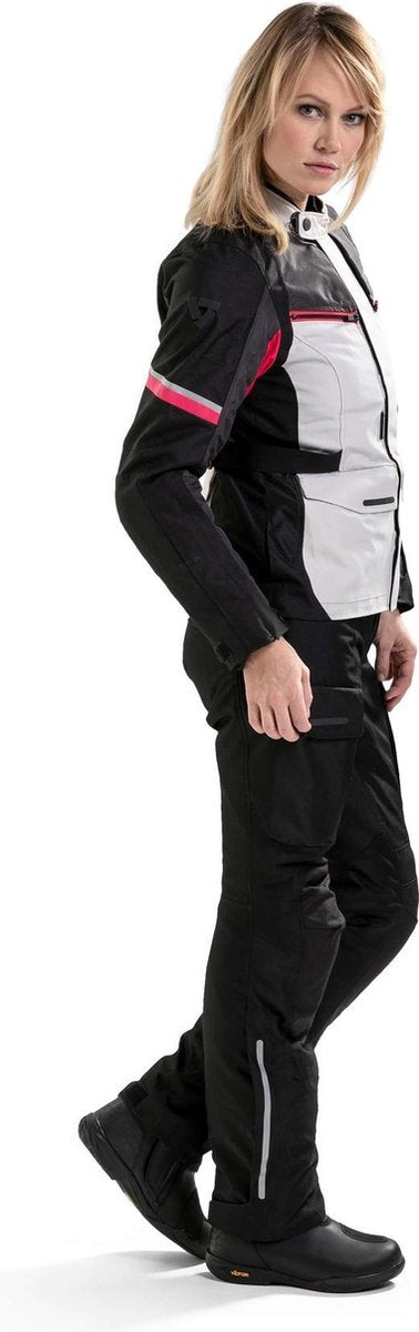 REV'IT! Outback 3 Ladies Standard Black Textile Motorcycle Pants 36