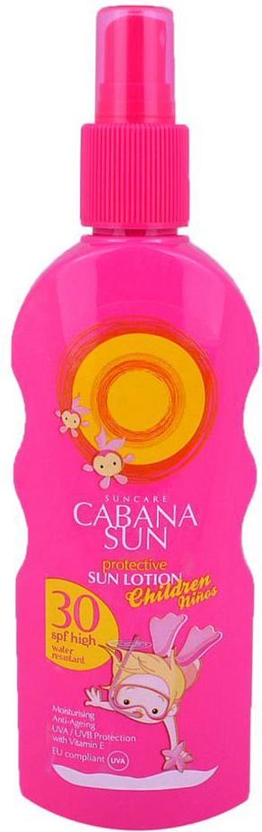CABANA SUN zonnebrand - Kids / Kinderen - Roze - 200 ml