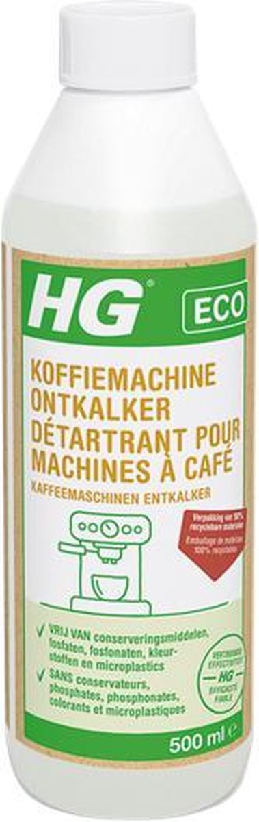 HG ECO koffiemachine ontkalker citroenzuur de milieubewuste ontkalker voor uw espresso- en padkoffiemachines