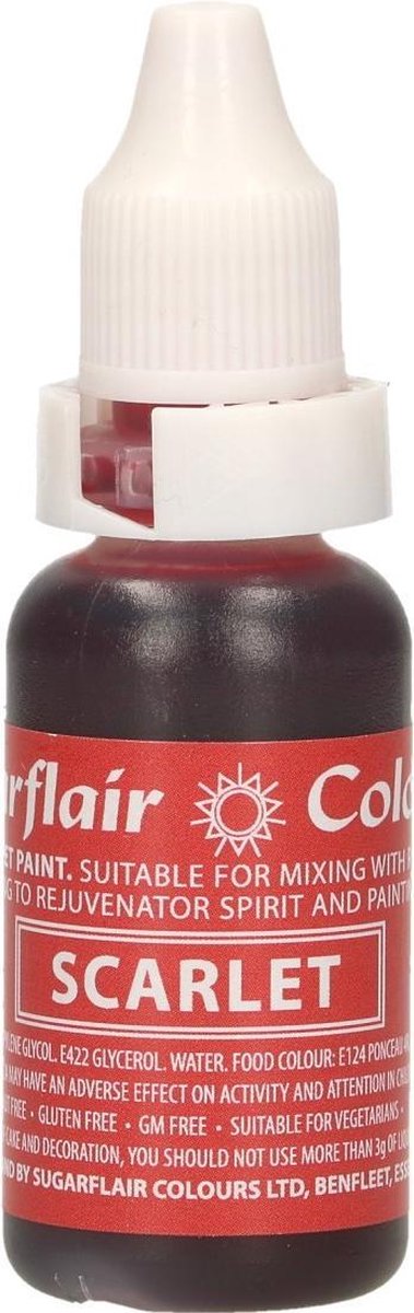 Sugarflair Eetbare Rode Voedselkleurstof Scharlaken Rood 14ml