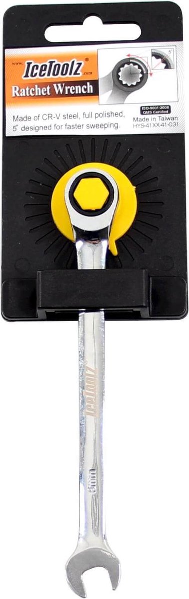 Icetoolz steek/ring-ratelsleutel 8