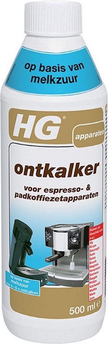 HG Ontkalker Espresso- & Koffiepadmachines Melkzuur 0