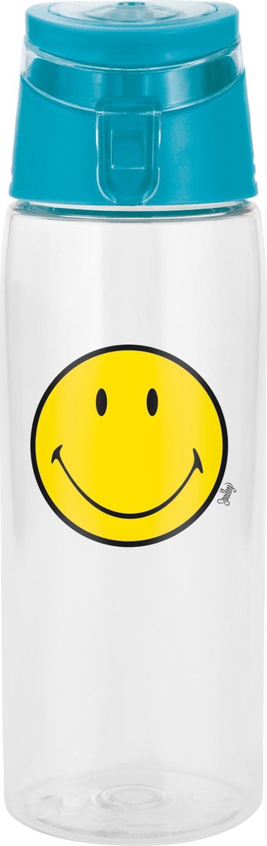 Zak!Designs Smiley Classic Drinkbeker - Tritan - 750 ml - Blauw