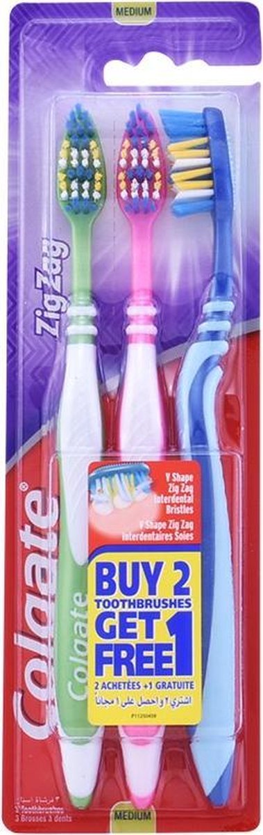 Colgate Tandenborstel 3-Pack Medium