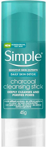 Simple Charcoal Face Cleansing Stick 45g