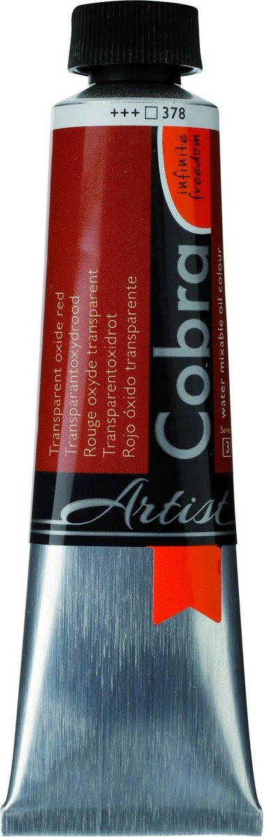 Cobra Artists Olieverf serie 3 Transparant Oxide Red (378) 40 ml