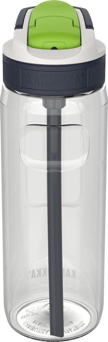 Kambukka Lagoon Drinkfles 750ml - Clear met geïntegreed rietje