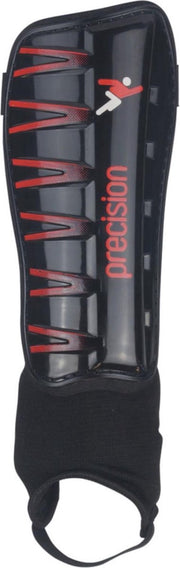 Precision Scheenbeschermers Eva Zwart/rood M