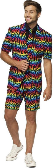 Verkleedpak Zomer Wild Rainbow Heren Polyester Mt 58