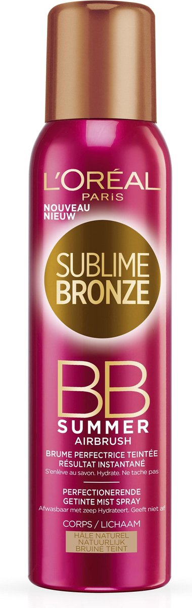 L'Oréal Paris Sublime Sun BB Summer Airbrush - Perfectionerende Getinte Mist Spray - 150ml - Zelfbruiner Lichaam