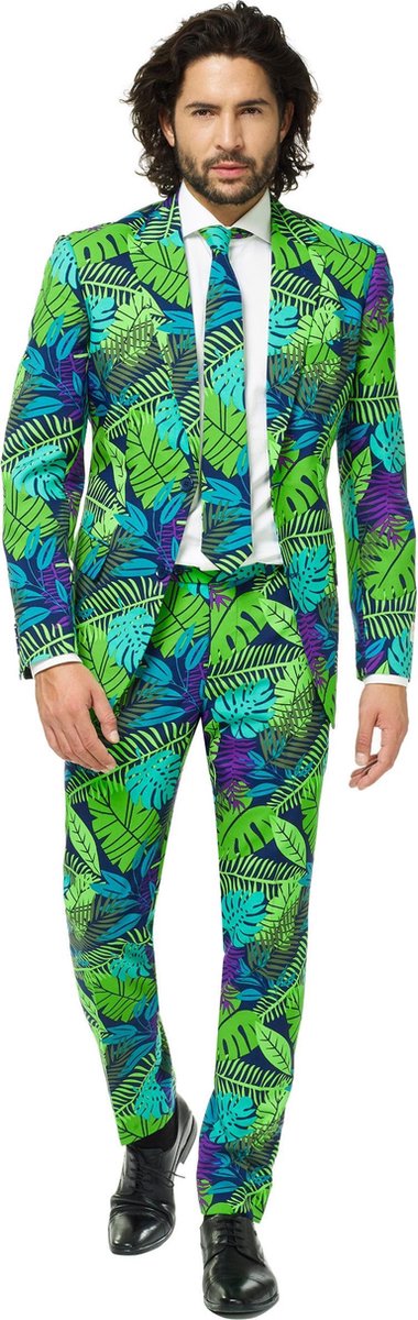 OppoSuits Juicy Jungle - Mannen Kostuum - Gekleurd - Feest - Maat 52