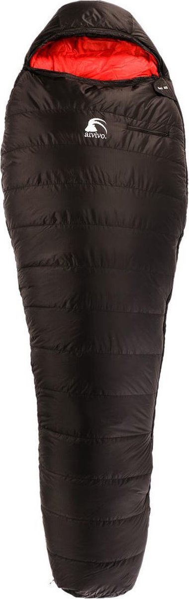 Alvivo Slaapzak Ibex 900 255 Cm Nylon Zwart/rood