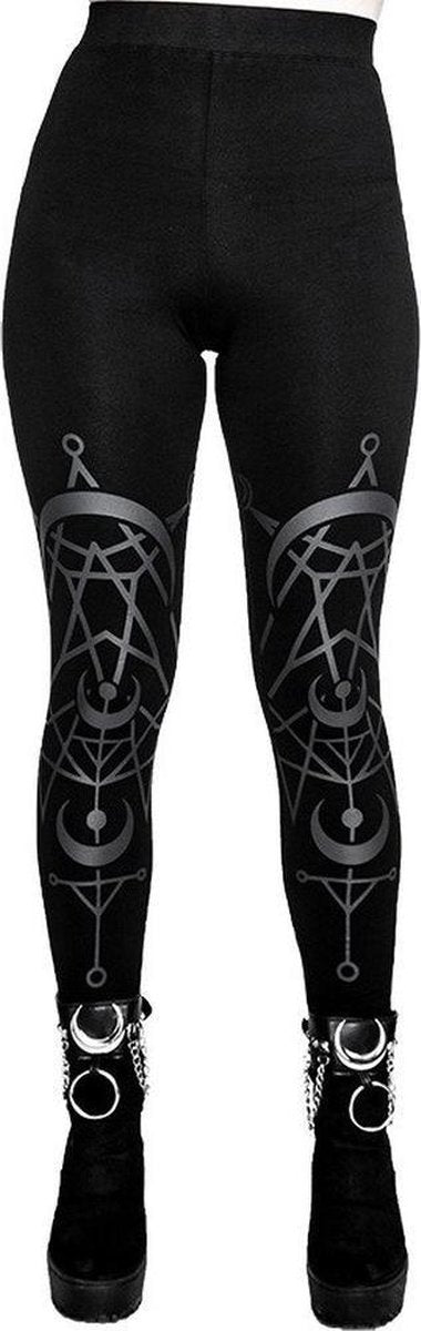 Restyle Legging -XXL- Twin Moon Zwart