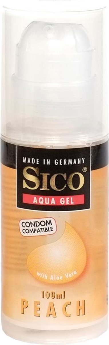 SICO Glijmiddel Aqua Gel Peach 100 ml Transparant
