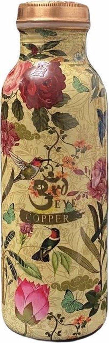 Luxe Koperen Waterfles - Copper Water Bottle - Handgemaakt - Handmade - 750ml