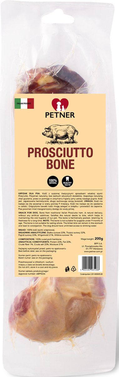 Petner - Lekkernij - gedroogd varkensbot - 200g