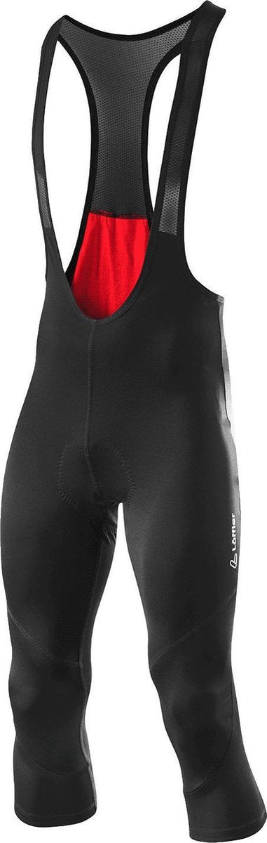 Löffler Fietsbroek 3/4 Basic Gel Heren Nylon/elastaan Zwart Mt S