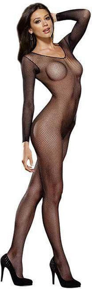 Dreamgirl lingerie Sekstuigje Visnet bodystocking Zwart