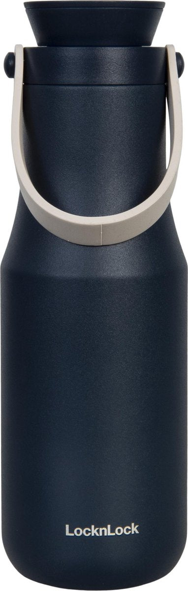 Lock&Lock RVS Thermosfles | Isoleerfles | Veldfles | Drinkfles – 470 ml - Blauw