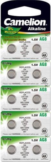 Camelion Alkaline knoopcelbatterij AG8 / LR55