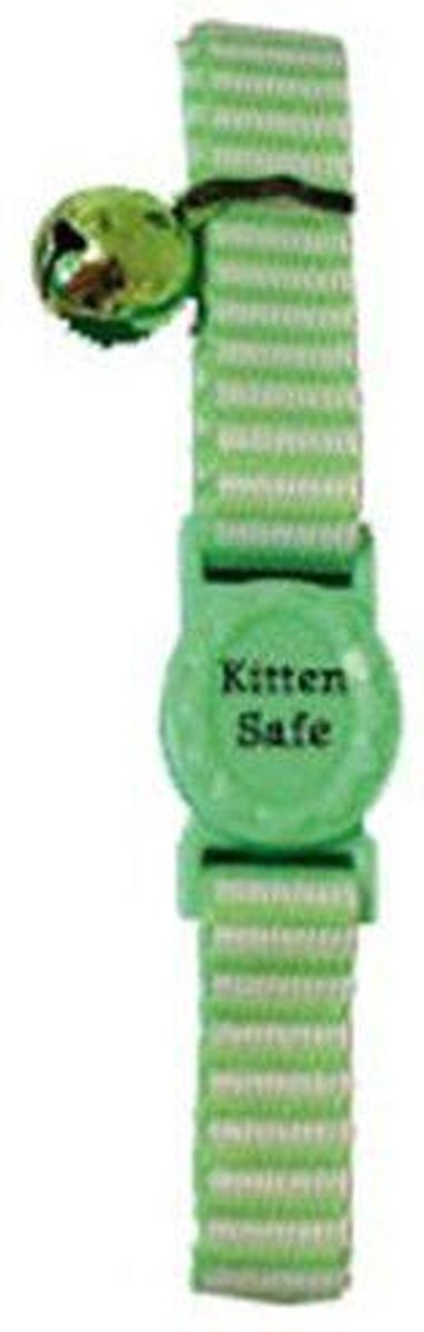 Kittenhalsband Streep Groen