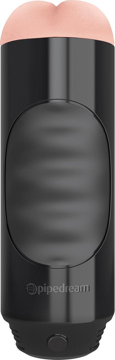 Pipedream Extreme Vibrerende Masturbator Mega Grip Ass (zwart)