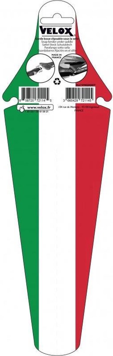 Velox Achterspatbord Italië Groen/wit/rood