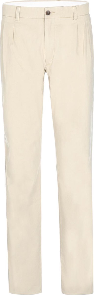 Steppin' Out MannenBroek Classic Chino w/Pleats Khaki Katoen Maat: 56