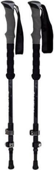 Husky wandelstokken (set) Trekking Sprun aluminium - Zwart