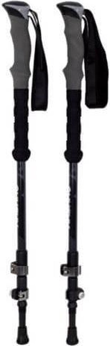 Husky wandelstokken (set) Trekking Sprun aluminium - Zwart