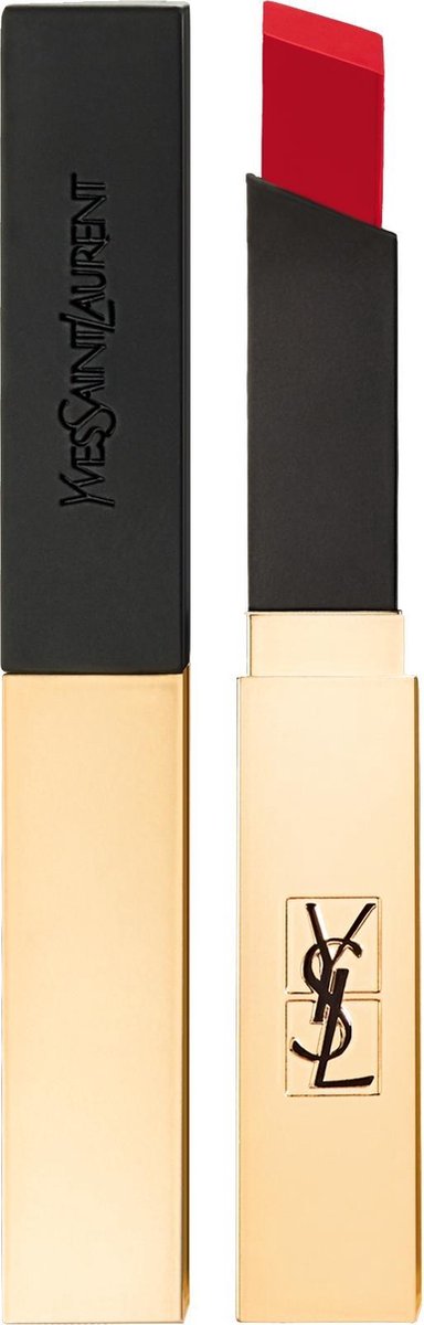 Yves Saint Laurent - Thin Frosting Lipstick With Leather Effect Rouge Pur Couture The Slim 2.2G 1 Rouge Extravagant