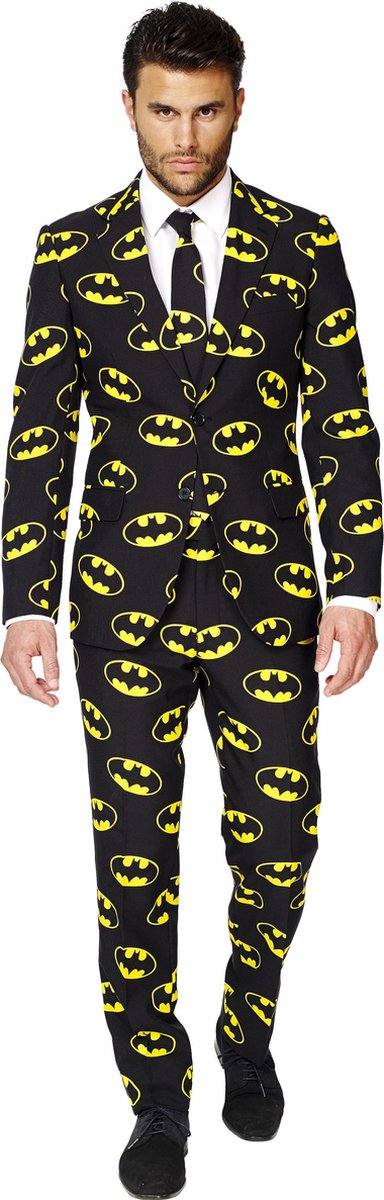 OppoSuits Batman™ - Mannen Kostuum - Zwart - Carnaval - Maat 60