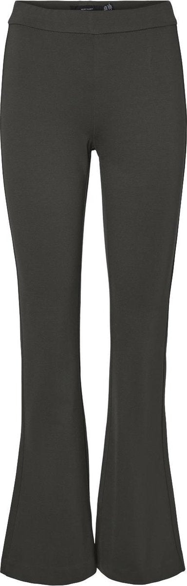 Vero Moda VMKAMMA MR FLARED JERSEY PANT GA Dames Broek - Maat S x L32