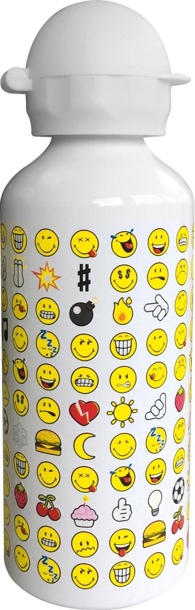 Zak!Designs Smiley 2.0 Drinkbeker - Aluminium - 600 ml - Wit