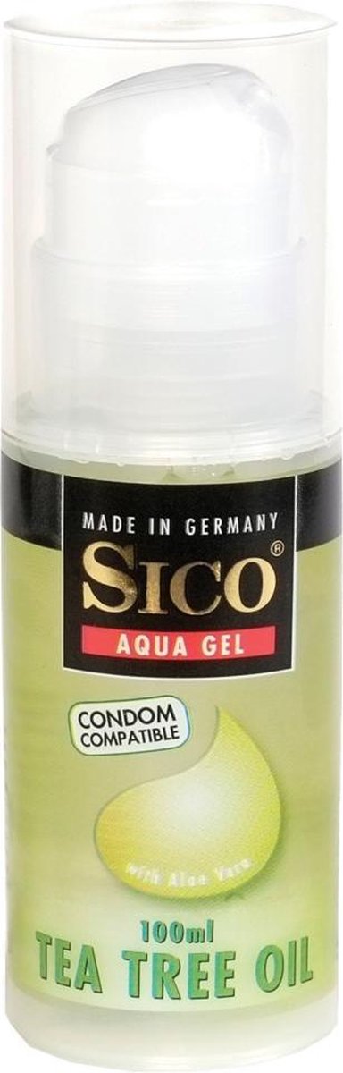 SICO Glijmiddel Aqua Gel Tea Tree Oil 100 ml Transparant