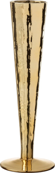 J-Line Champagneglas Oneffen Glas Goud