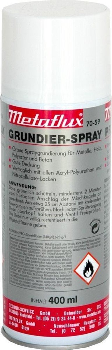 Metaflux - Primer spray - grondverf grijs