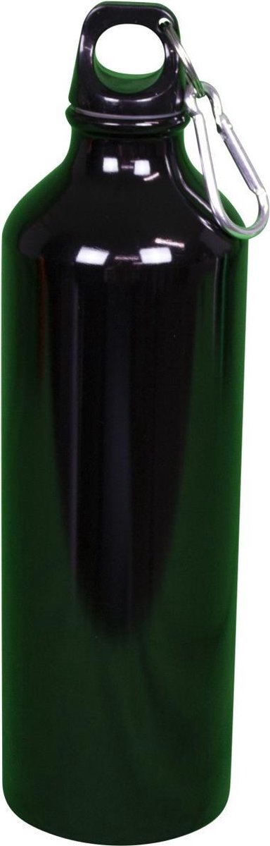 Aluminium fles 750 ml zwart