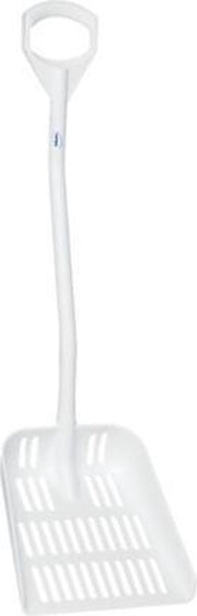 Vikan Hygiene 5603-5 uitlekschep wit steel 115cm blad 38x34cm