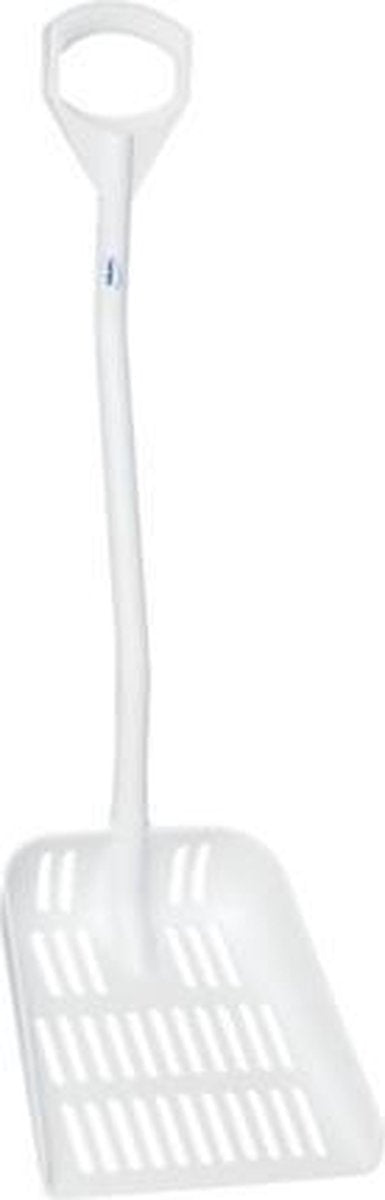 Vikan Hygiene 5603-5 uitlekschep wit steel 115cm blad 38x34cm