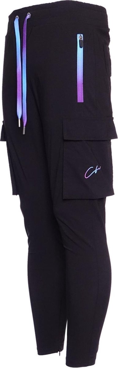Conflict Cargo Pants Stretch Black/Purple